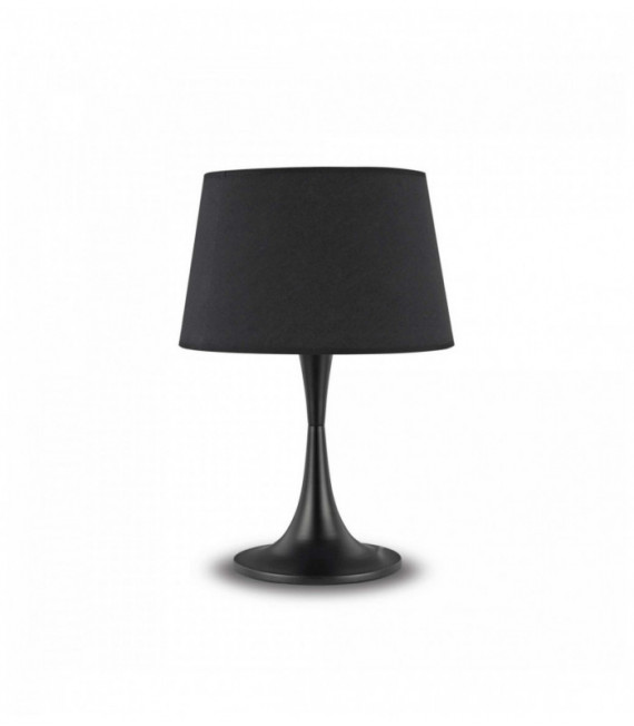Lampada da tavolo in metallo a 1 luce nera LONDON