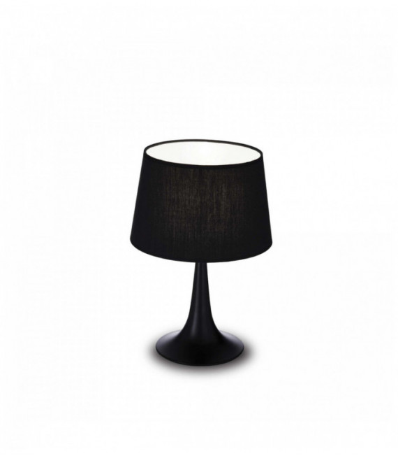 Lámpara de mesa LONDON negra con 1 luz