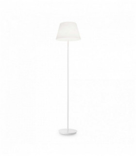 CYLINDER white floor lamp 2 bulbs