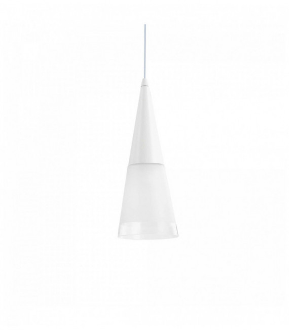White CONO pendant light 1 bulb