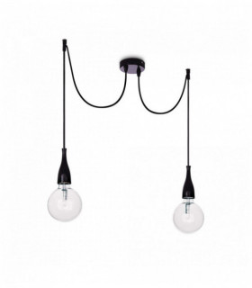 Suspension black MINIMAL 2 bulbs