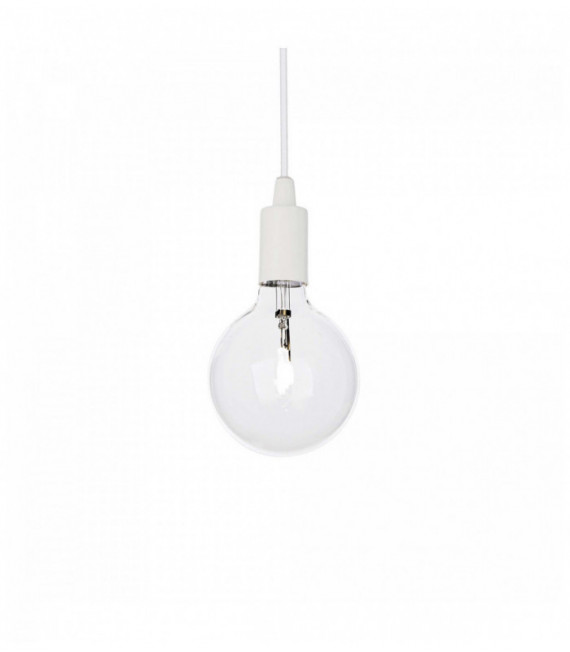 Suspension Blanche EDISON 1 ampoule