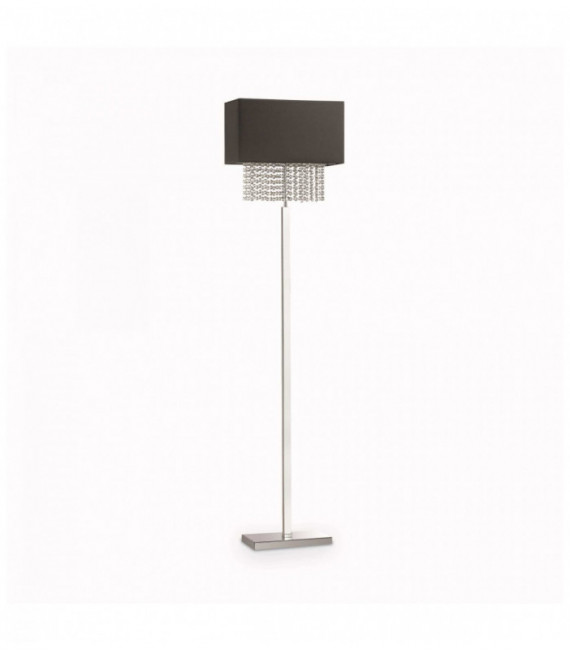 Lámpara de pie de cristal negro PHOENIX 1 luz