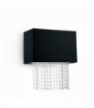 Applique murale Noire en cristal PHOENIX 2 ampoules