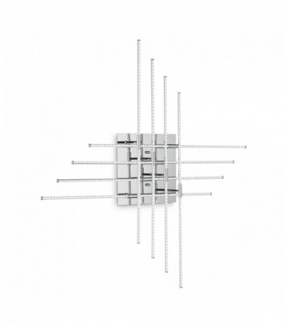 Plafonnier Chrome CROSS 480 ampoules