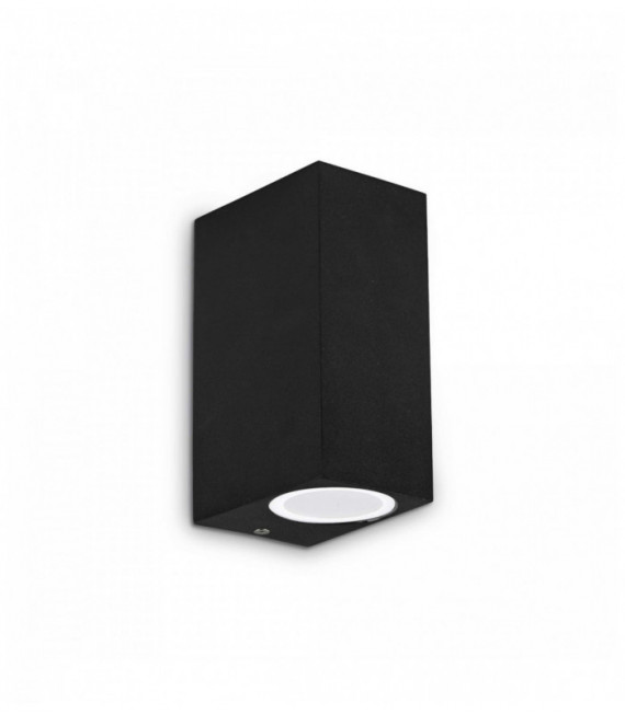 Aplique negro UP 2 bombillas