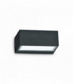 Wall light black TWIN 1 bulb