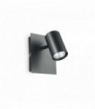 Black wall light SPOT 1 bulb