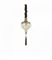 Harem brown pendant light 1 bulb