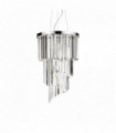 CARLTON crystal chrome pendant 8 lights