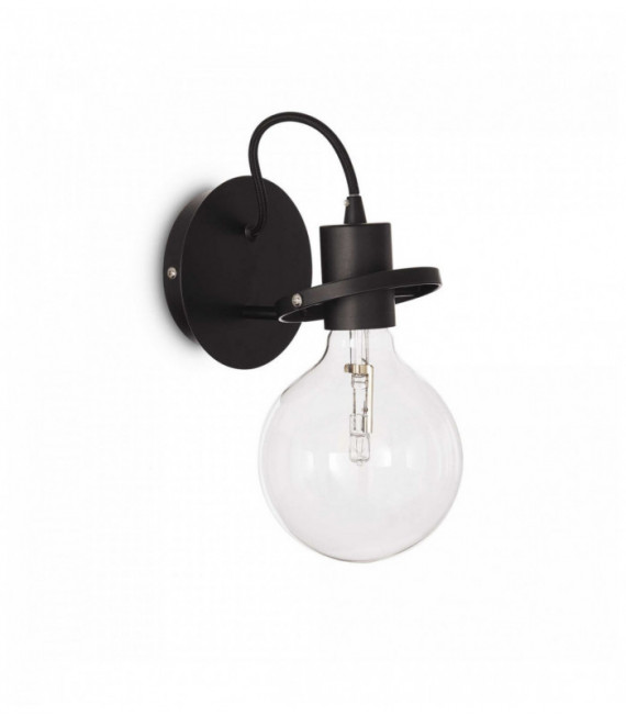 Lampada da parete RADIO nera 1 lampadina