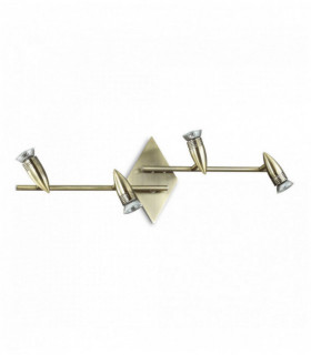 Brown ceiling light ALFA 4 bulbs