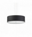 Suspension Noire WOODY 4 ampoules