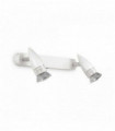 White wall light ALFA 2 bulbs