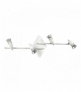 White ceiling light ALFA 4 bulbs