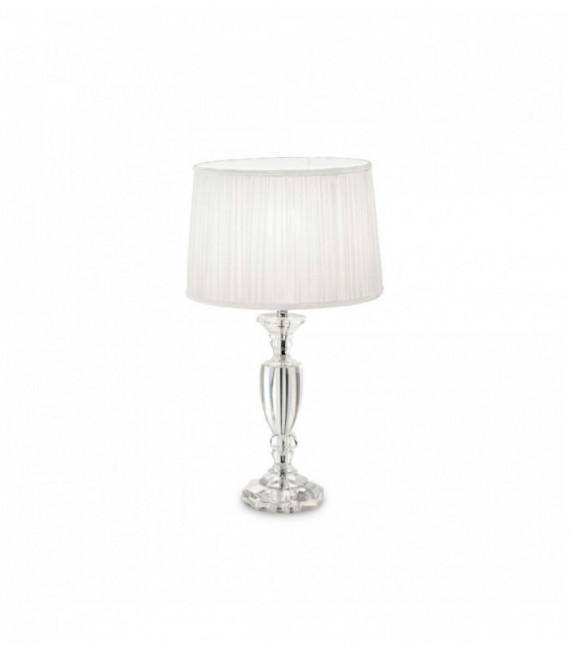 White designer table lamp KATE 1 bulb