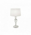 Lampe de table Blanche KATE 1 ampoule en verre