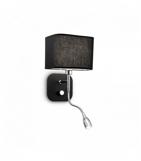HOLIDAY applique nero 2 lampadine