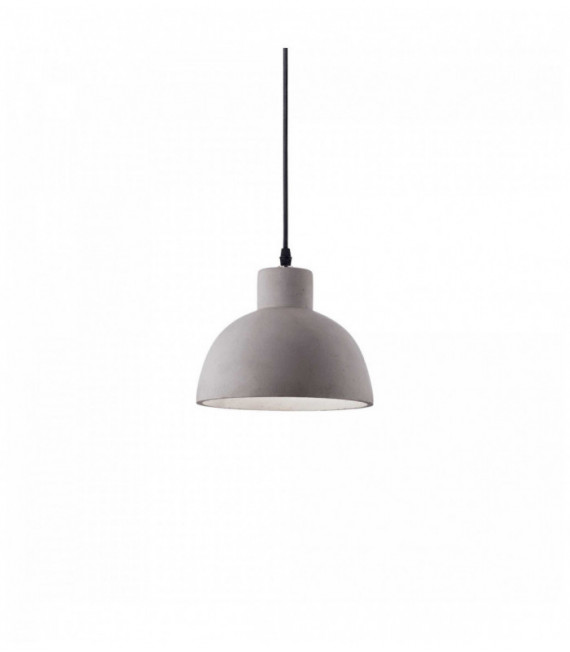 Sospensione Cemento OLIO 1 Lampadina Diametro 9 Cm Cemento