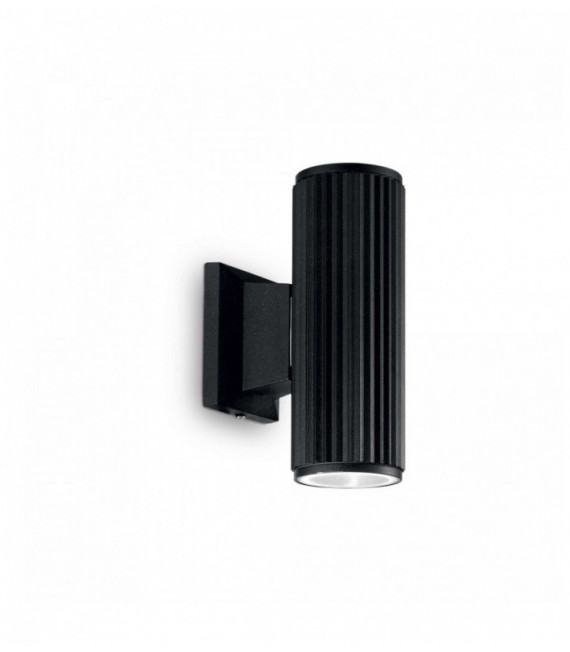 BASE aplique negro 2 bombillas