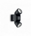 XENO black wall light 2 bulbs
