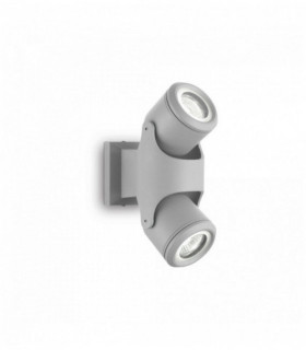 Applique murale Grise XENO 2 ampoules