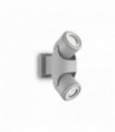 Applique murale Grise XENO 2 ampoules