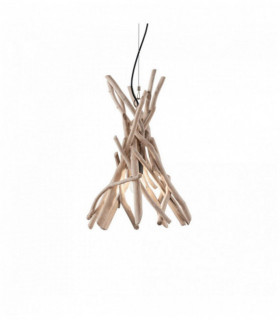 DRIFTWOOD wood pendant light 1 bulb