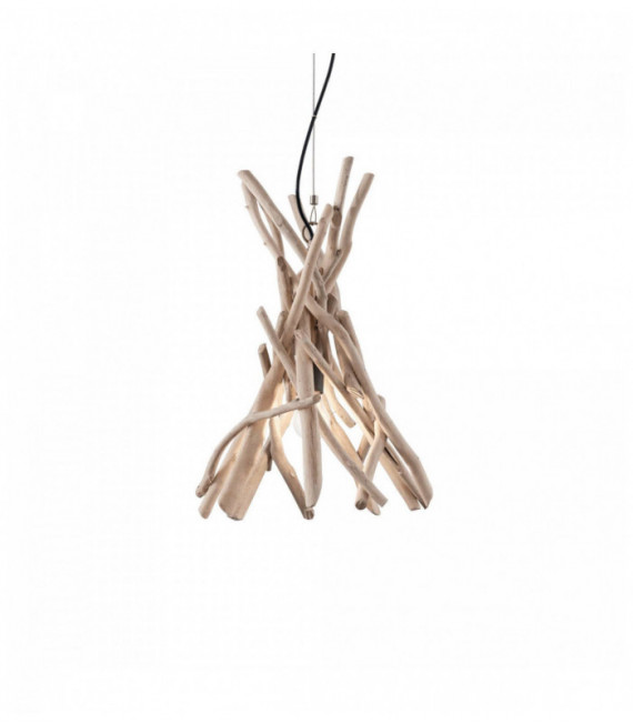DRIFTWOOD Holz Pendelleuchte 1 Glühbirne