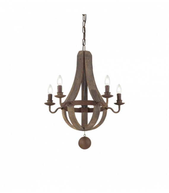 Lampada a sospensione in legno MILLENNIUM 5 lampadine