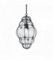 Suspension Noire ANFORA 1 ampoule en métal