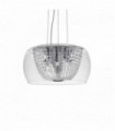 AUDIL-61 chrome crystal pendant light 6 lights