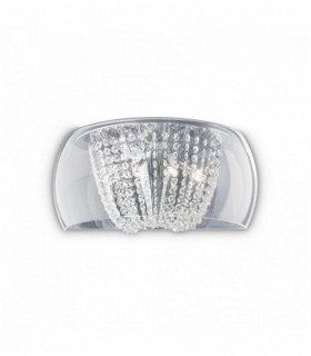 AUDI-61 Applique a 4 luci in cristallo cromato