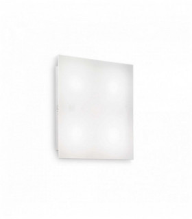 Plafoniera FLAT Bianca 4 Lampadine Diametro 72 Cm
