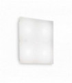 White FLAT ceiling light 4 bulbs Diameter 82 Cm