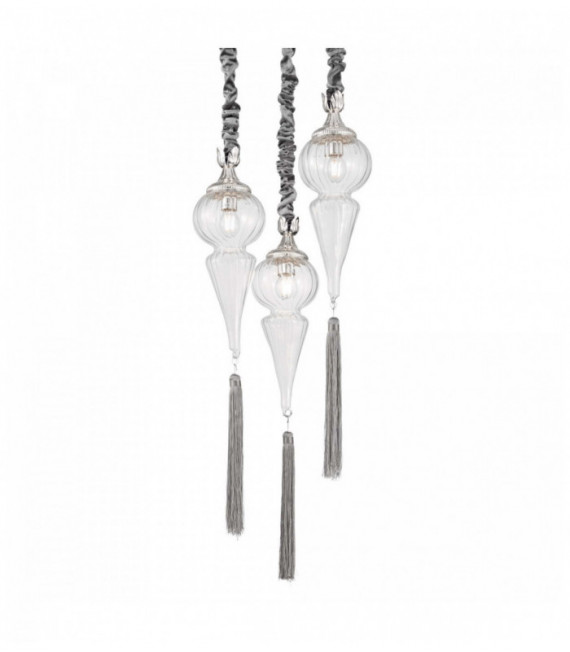 HAMMAM Silver Suspension 3 Glühbirnen