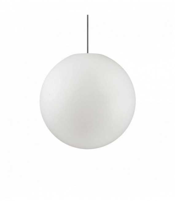 Lámpara colgante blanca SOLE 1 bombilla Diámetro 8 Cm