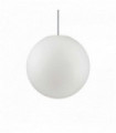 Suspension Blanche SOLE 1 ampoule Diamètre 8 Cm