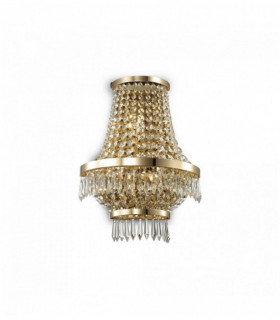 Applique oro in cristallo CAESAR, 3 luci