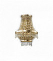 Gold wall light in CAESAR crystal, 3 lights