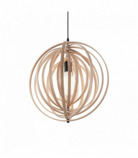 DISCO Holz Pendelleuchte 1 Glühbirne