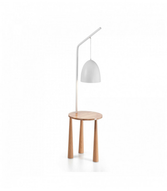 PIANO weiße Stehlampe 1 Glühbirne