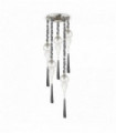 Suspension Argentée HAMMAM 5 ampoules