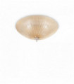 Amber SHELL ceiling light 3 bulbs
