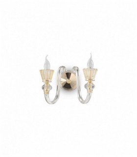 STRAUSS golden wall light 2 bulbs