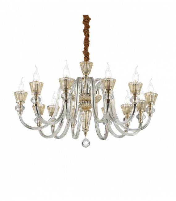 STRAUSS Golden Hanging Lamp 12 bulbs