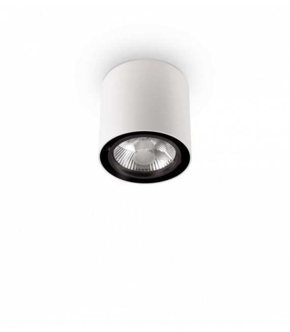Plafonnier Blanc MOOD 1 ampoule en Aluminium