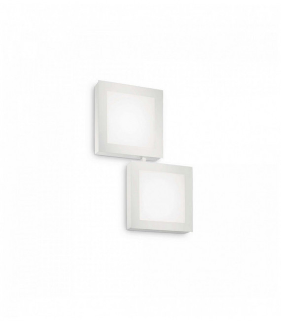 White wall light UNION 2 bulbs
