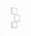 White UNION 3-light wall light