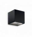 Black wall lamp RUBIK 1 bulb